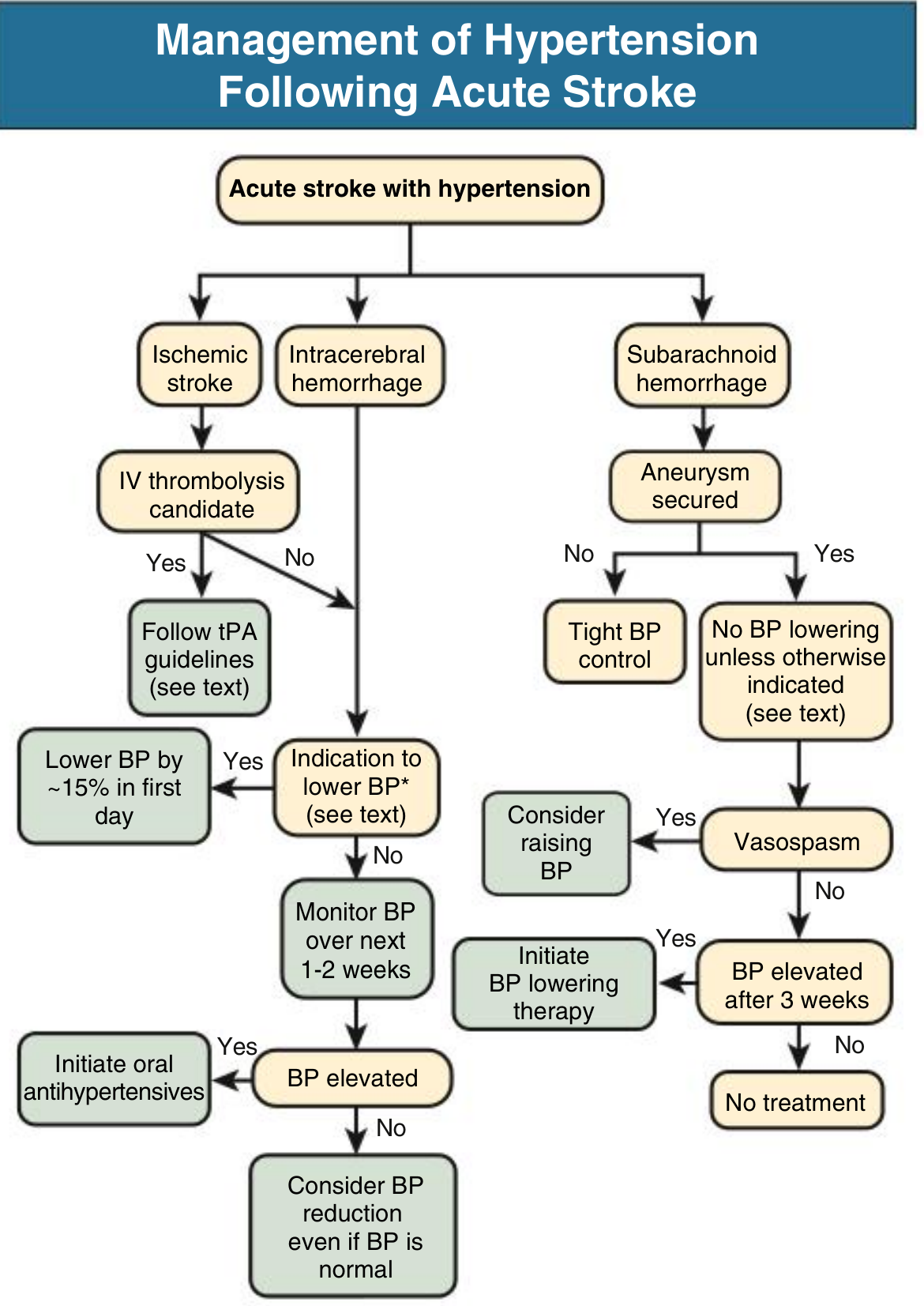 Management of Hypertension Following Acute Stroke