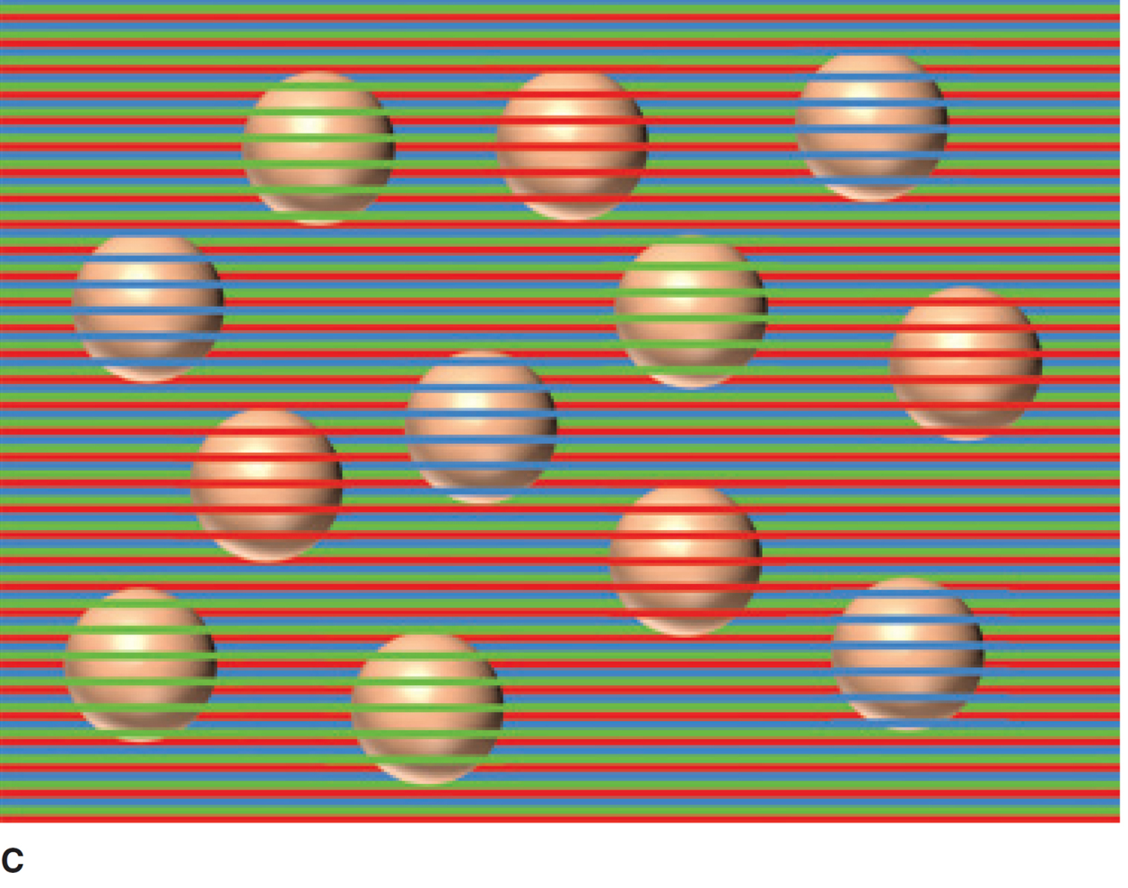 Confetti Spheres Illusion