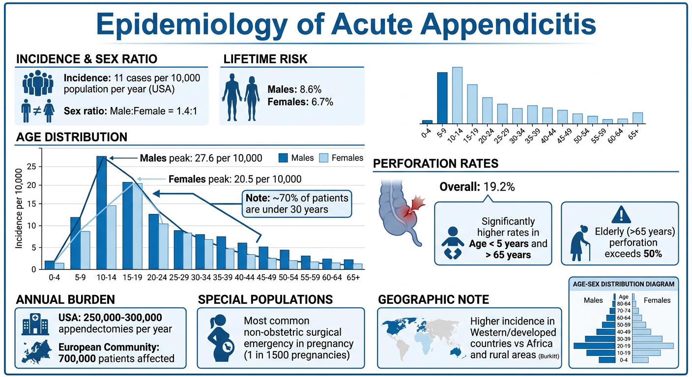 Epidemiology of Acute Appendicitis