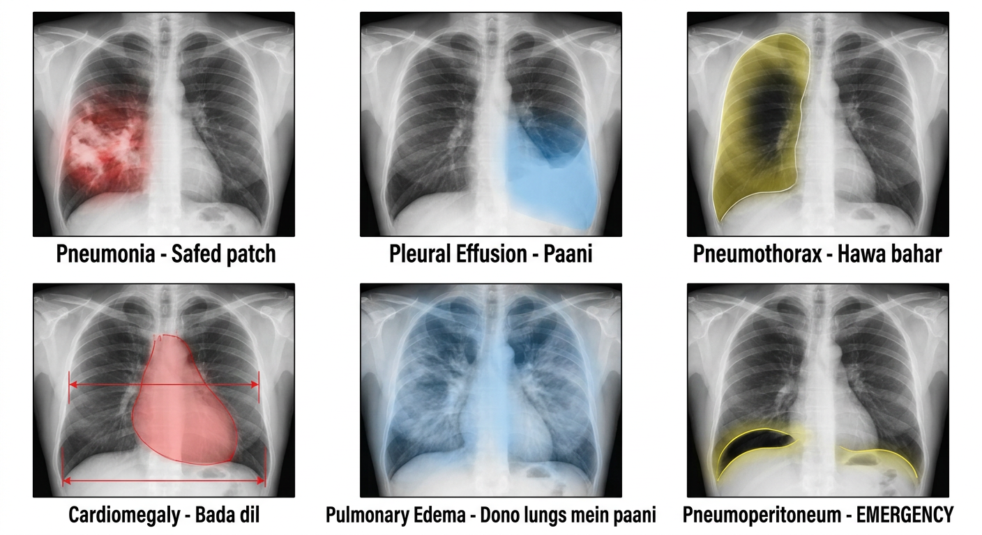 Common Chest X-Ray Abnormalities