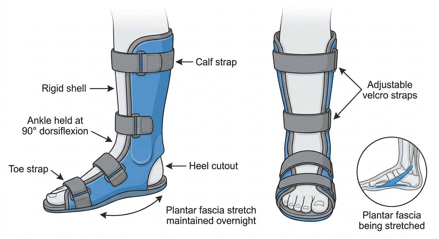 Night Splint Diagram
