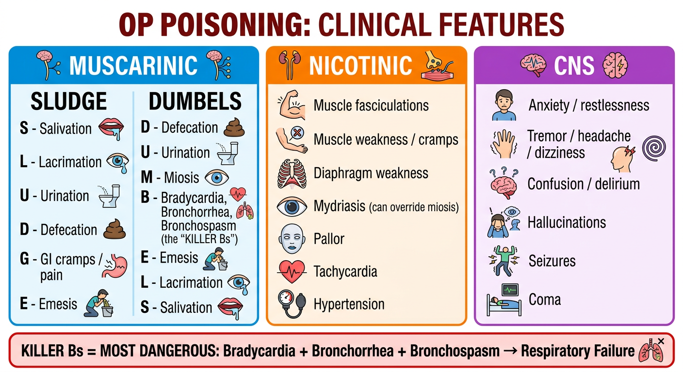 OP Poisoning Clinical Features