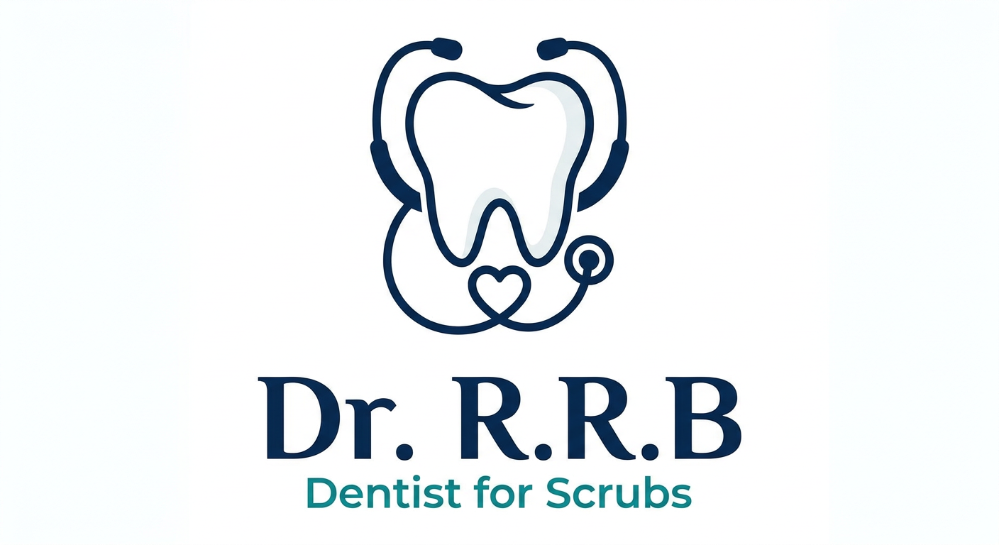 Dr. R.R.B - Dentist for Scrubs Logo