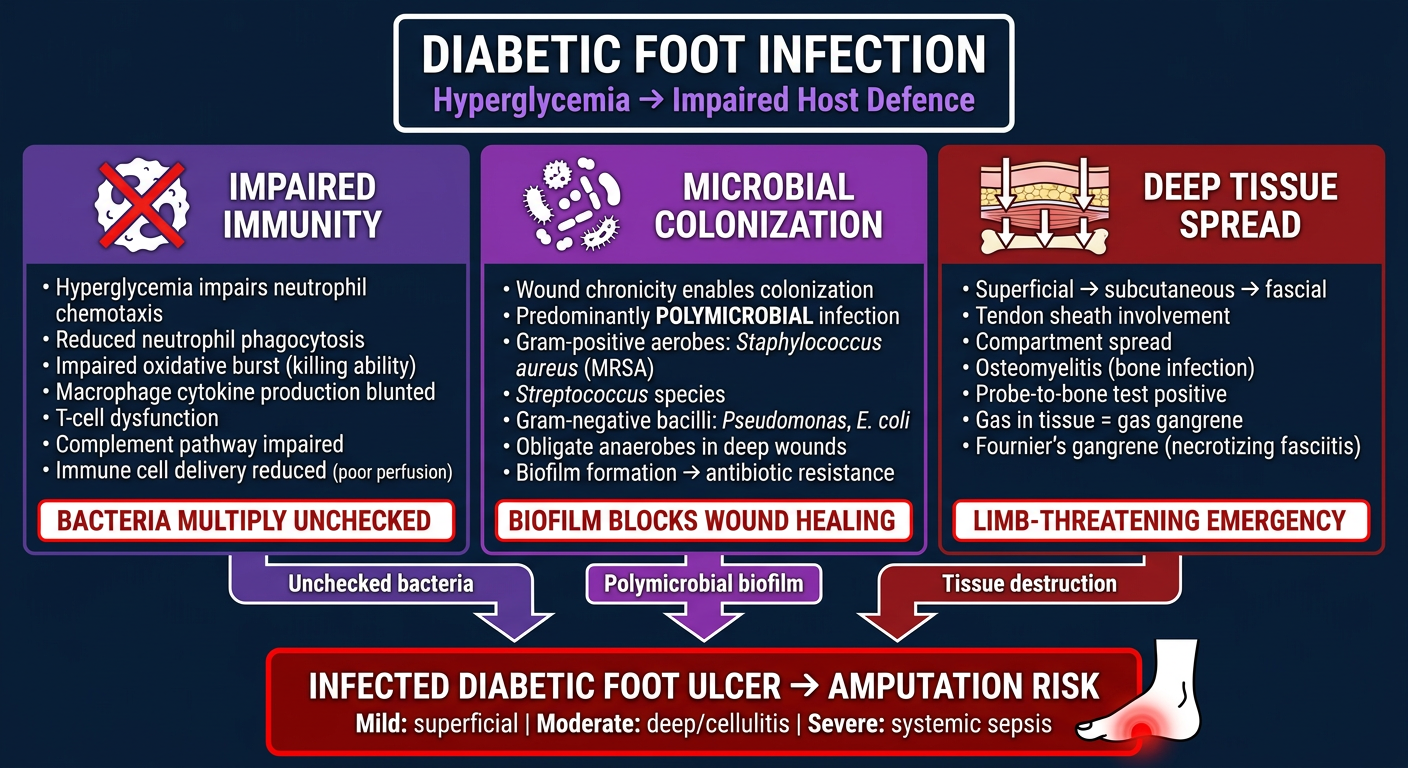 Infection in Diabetic Foot Ulcer