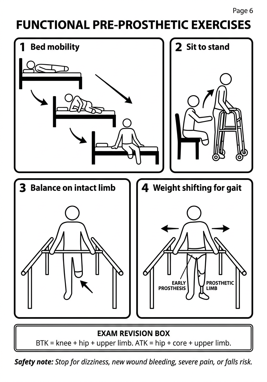 Page 6: Functional pre-prosthetic exercises