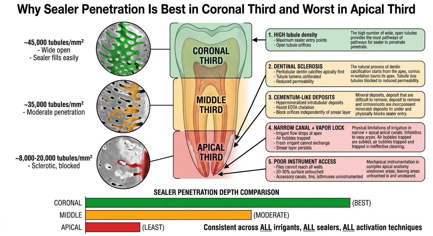 Sealer Penetration Root Thirds Overview