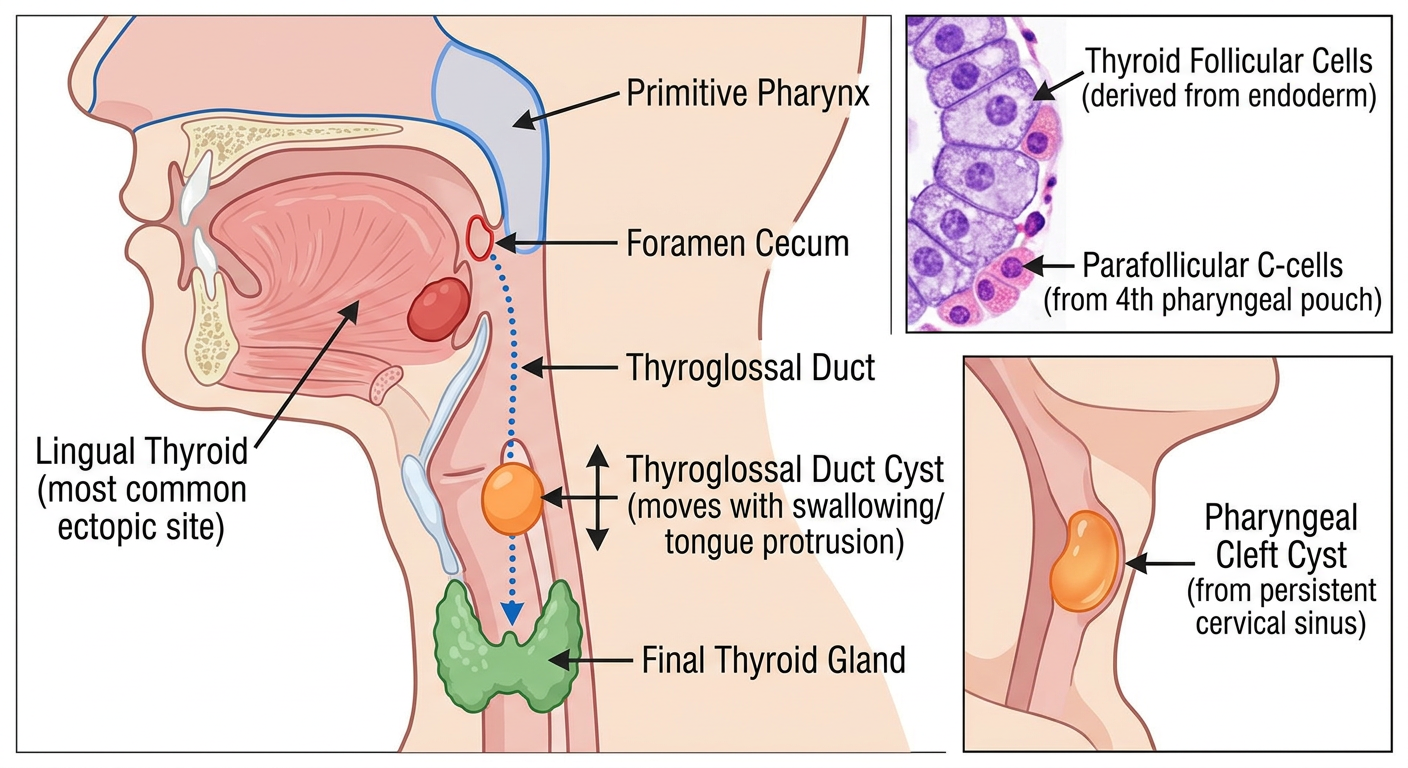 Thyroid Development Diagram