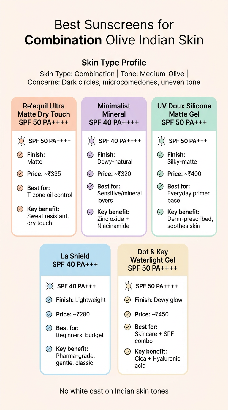 Best Sunscreens for Combination Olive Indian Skin