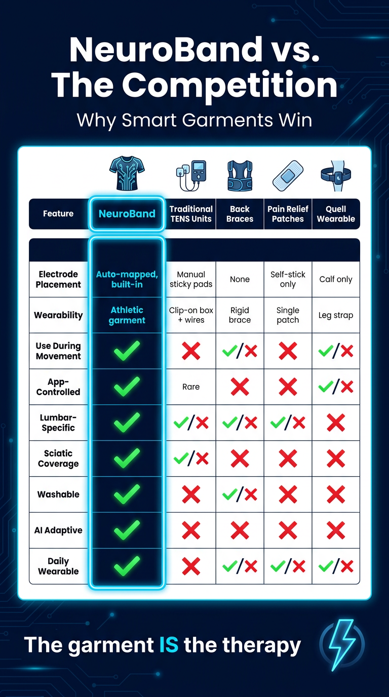 NeuroBand Competitive Comparison Poster