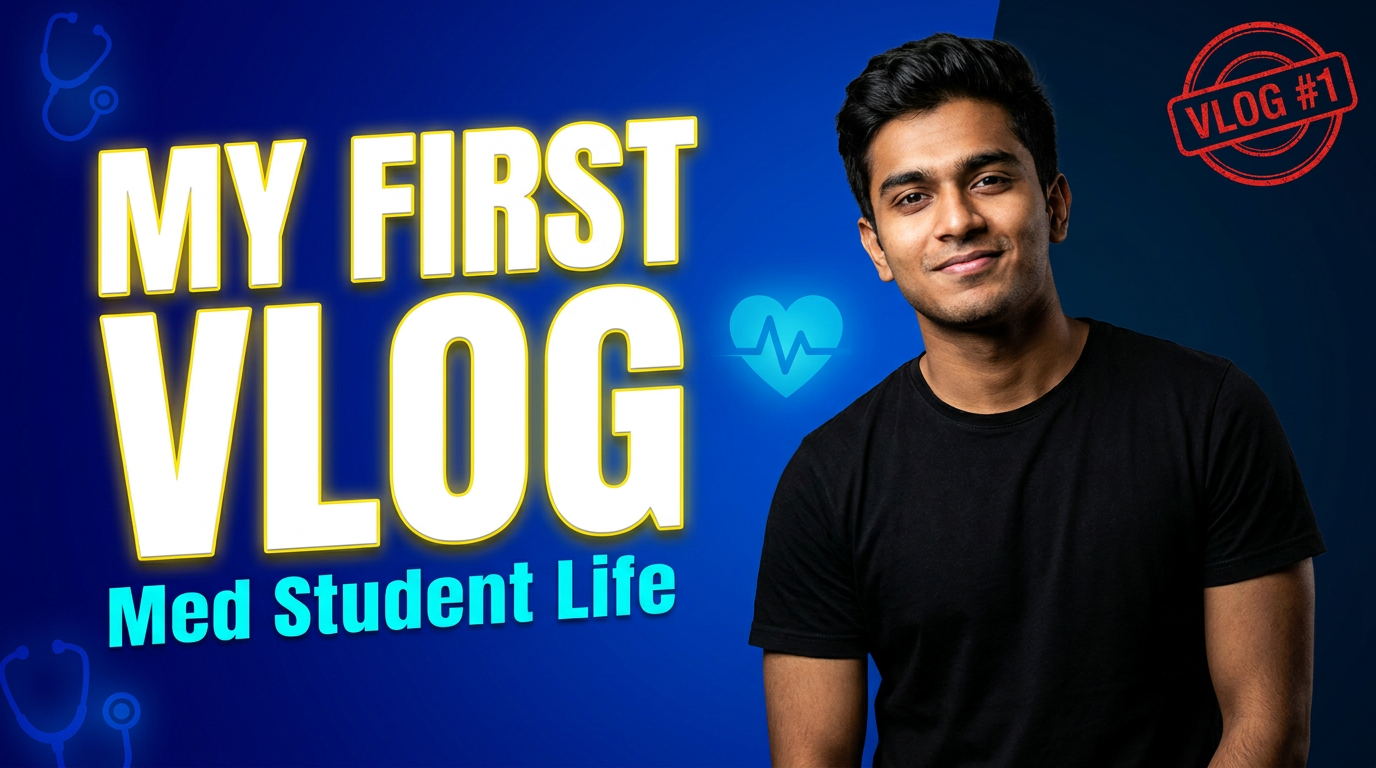 YouTube Thumbnail - First Medical Vlog