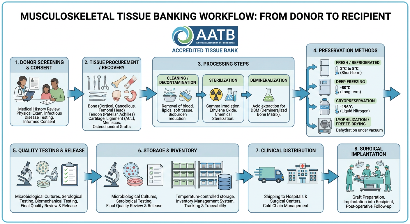Musculoskeletal Tissue Banking Workflow