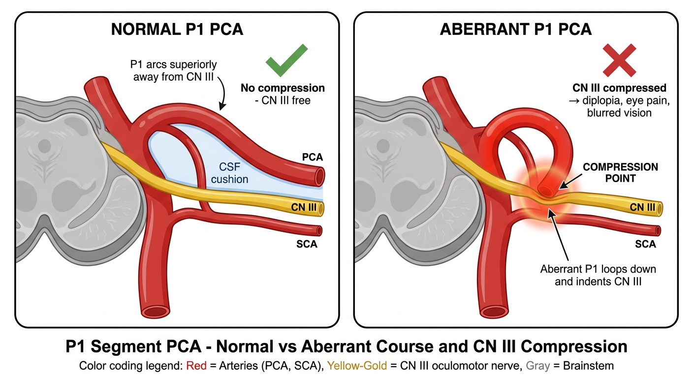 Normal vs Aberrant P1 PCA compressing CN III