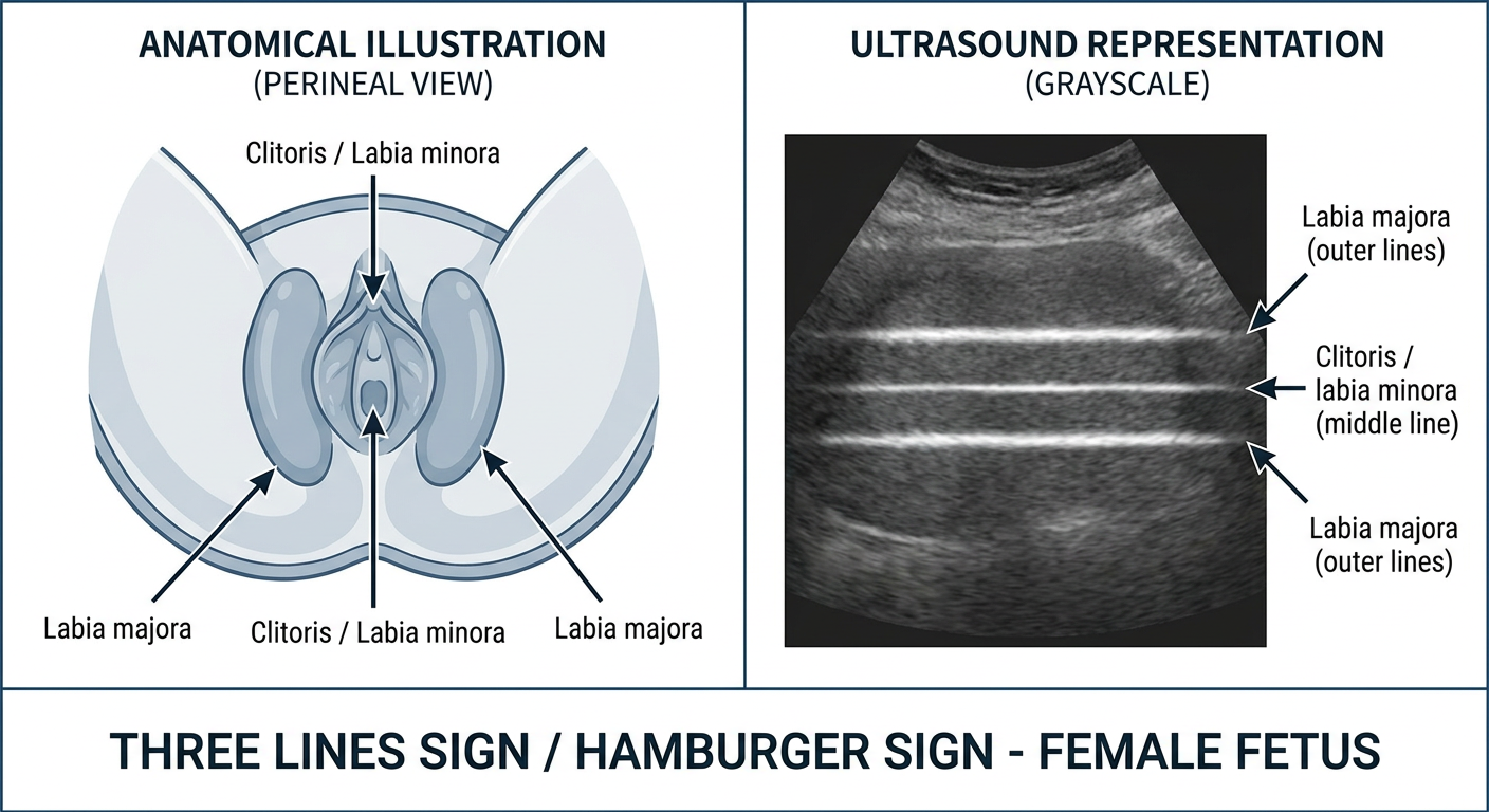 Three Lines Sign Diagram