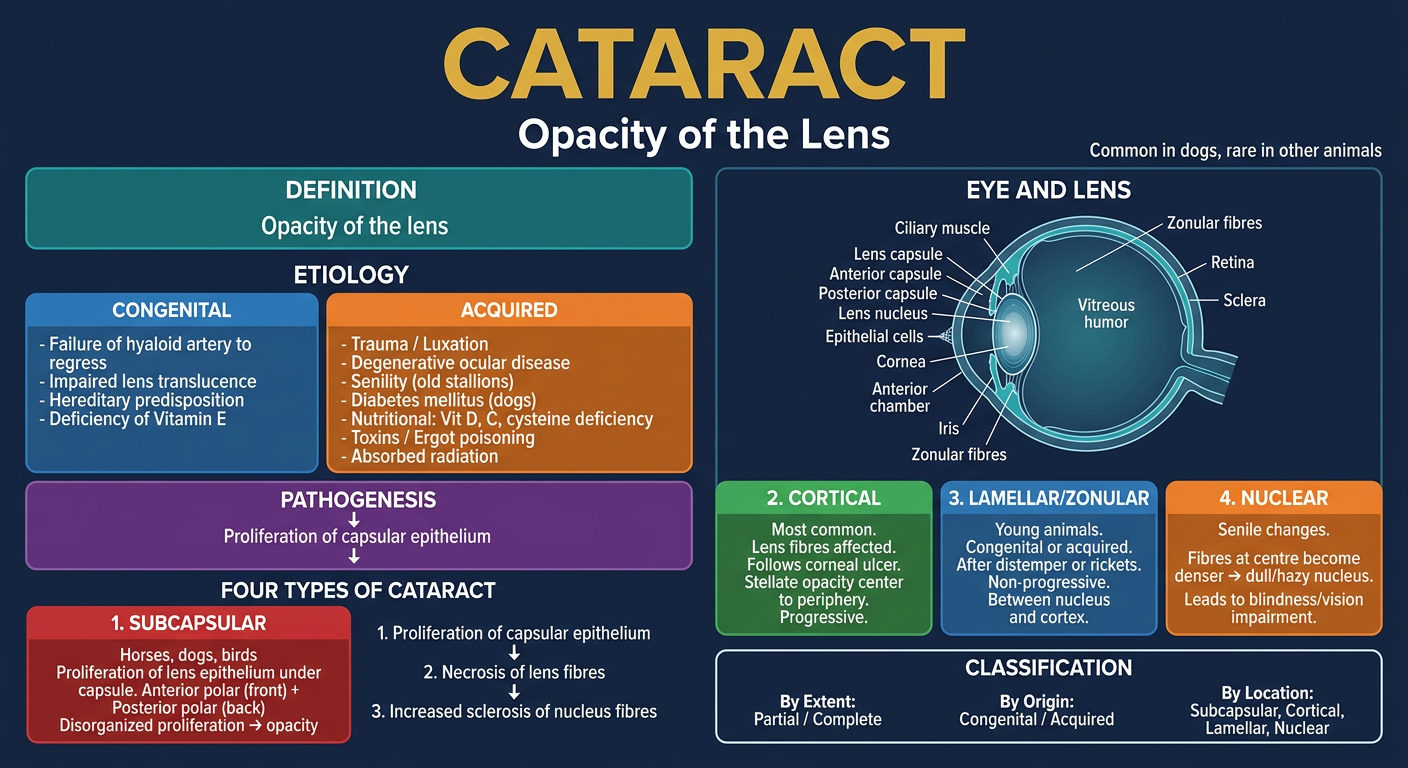 Cataract Pathology Infographic