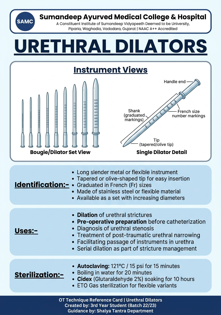 Urethral Dilators Poster