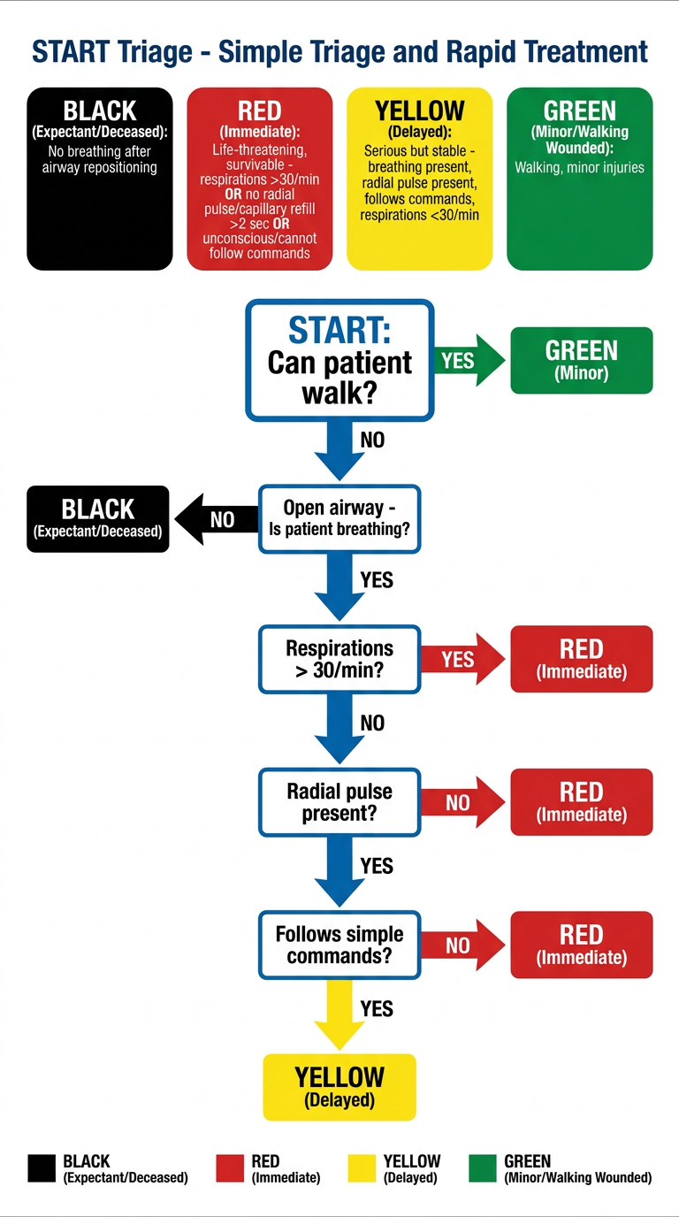 START Triage Trauma Chart