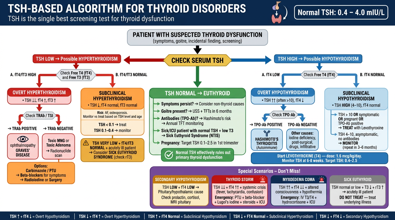TSH-Based Algorithm for Thyroid Disorders
