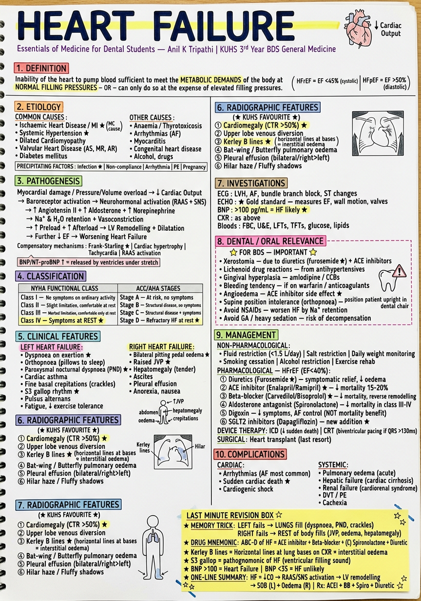 Heart Failure Revision Notes