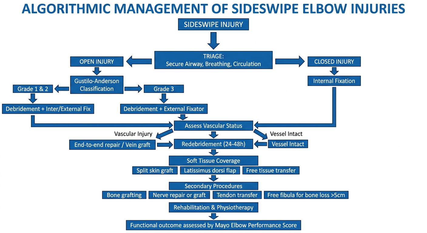 Sideswipe Injury Management Flowchart