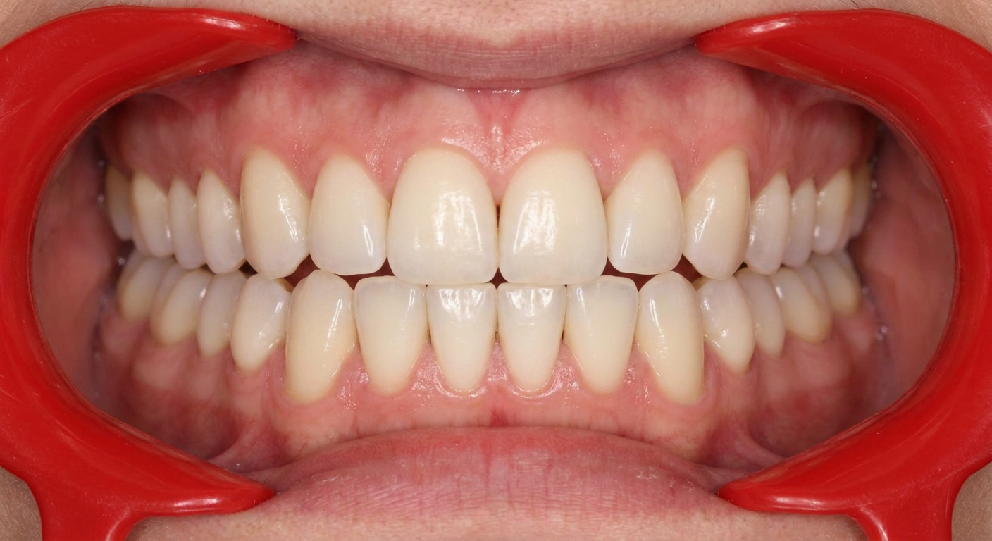 Teeth with uniform A2 shade