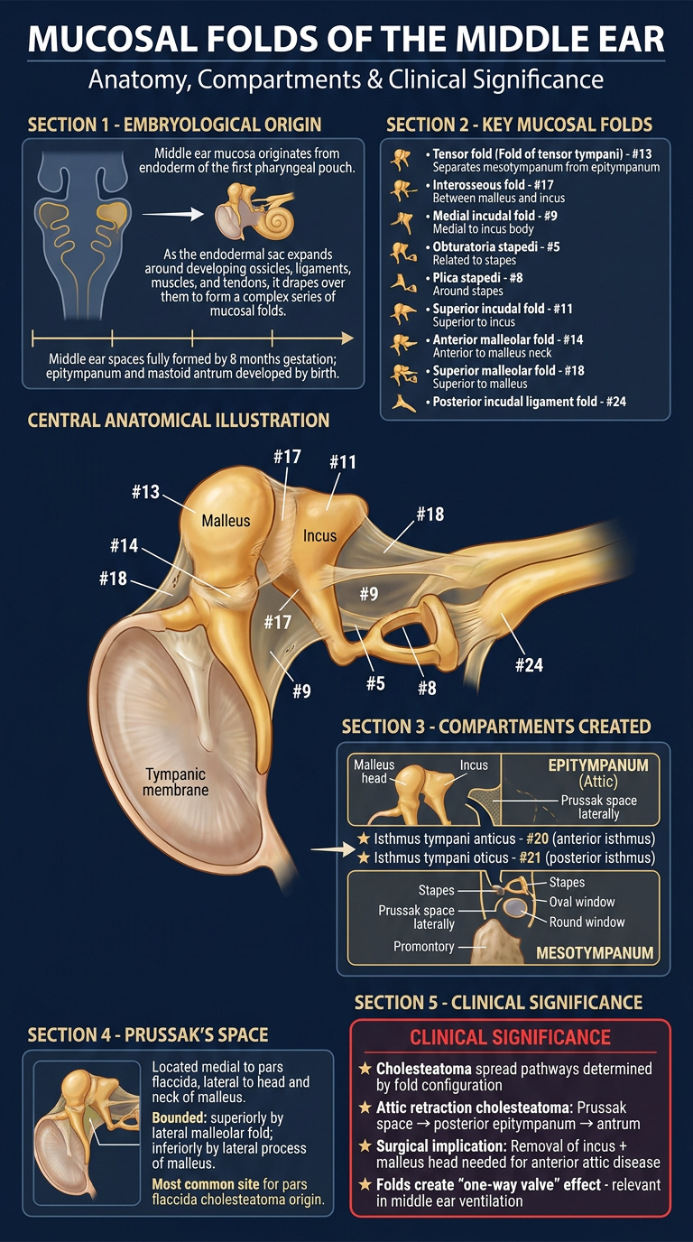 Mucosal Folds of the Middle Ear Poster