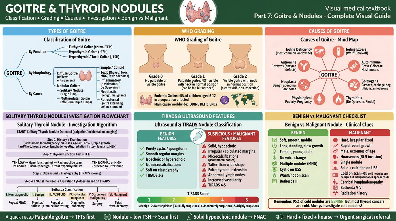 Part 7: Goitre & Nodules - Complete Visual Guide