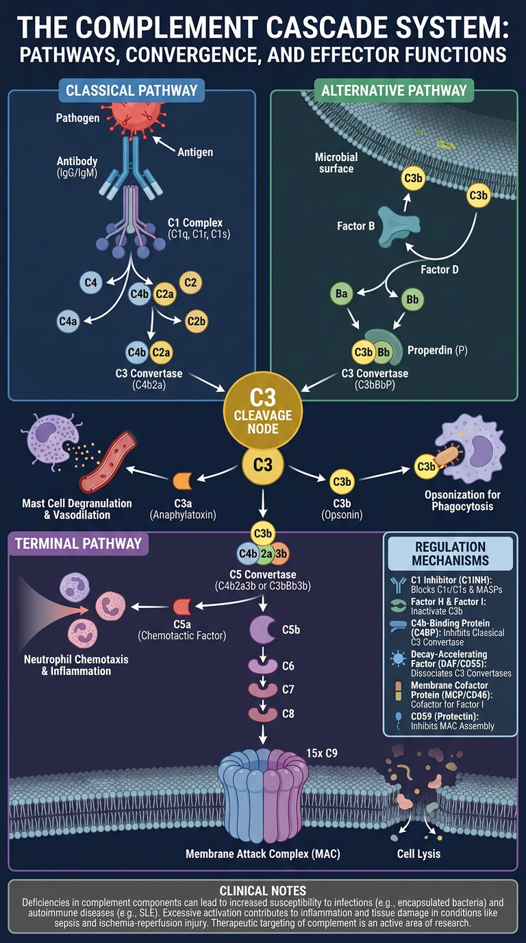 Complement Cascade Infographic Poster