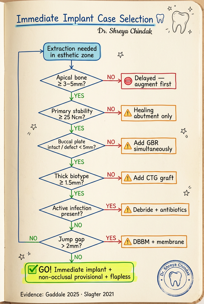 Clinical Decision Flowchart - Notes Style