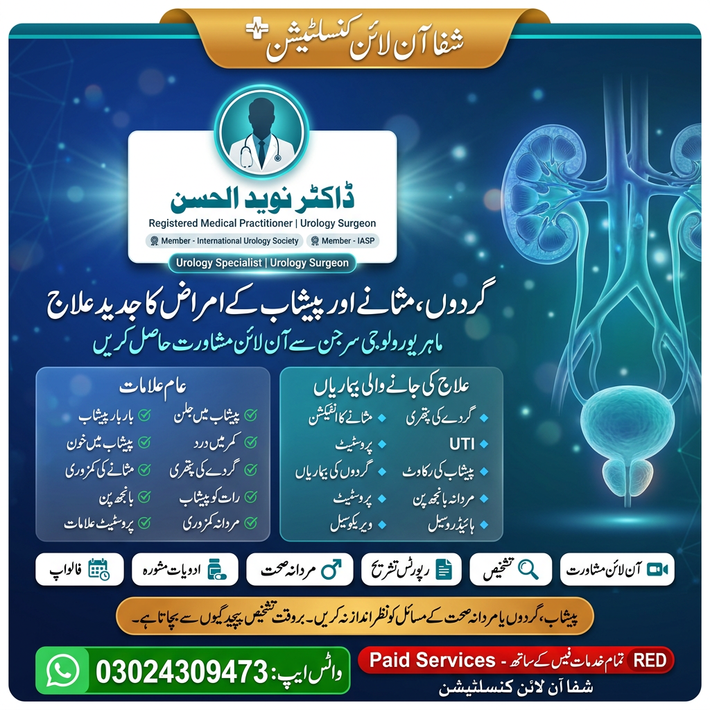 Urology Specialist Poster - Dr. Naveed ul Hassan