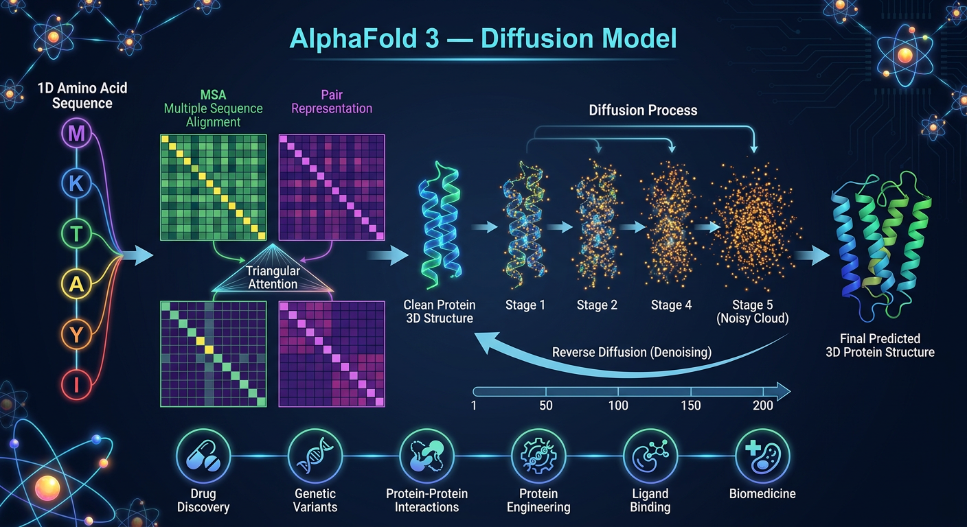 AlphaFold 3 Diffusion Model Diagram
