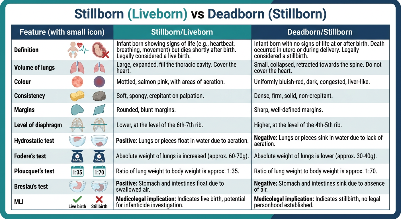 Stillborn vs Deadborn with mini diagrams