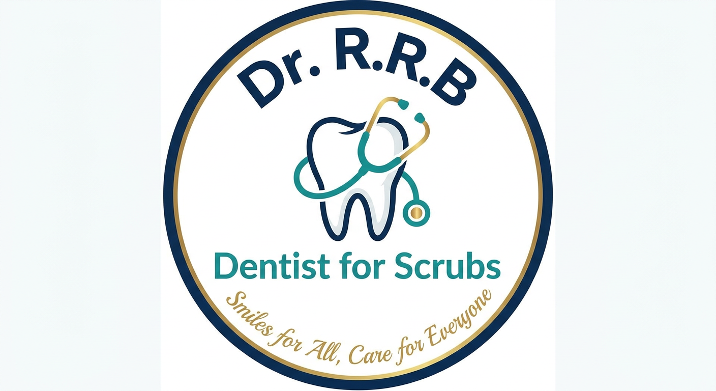 Dr. R.R.B - Dentist for Scrubs Logo