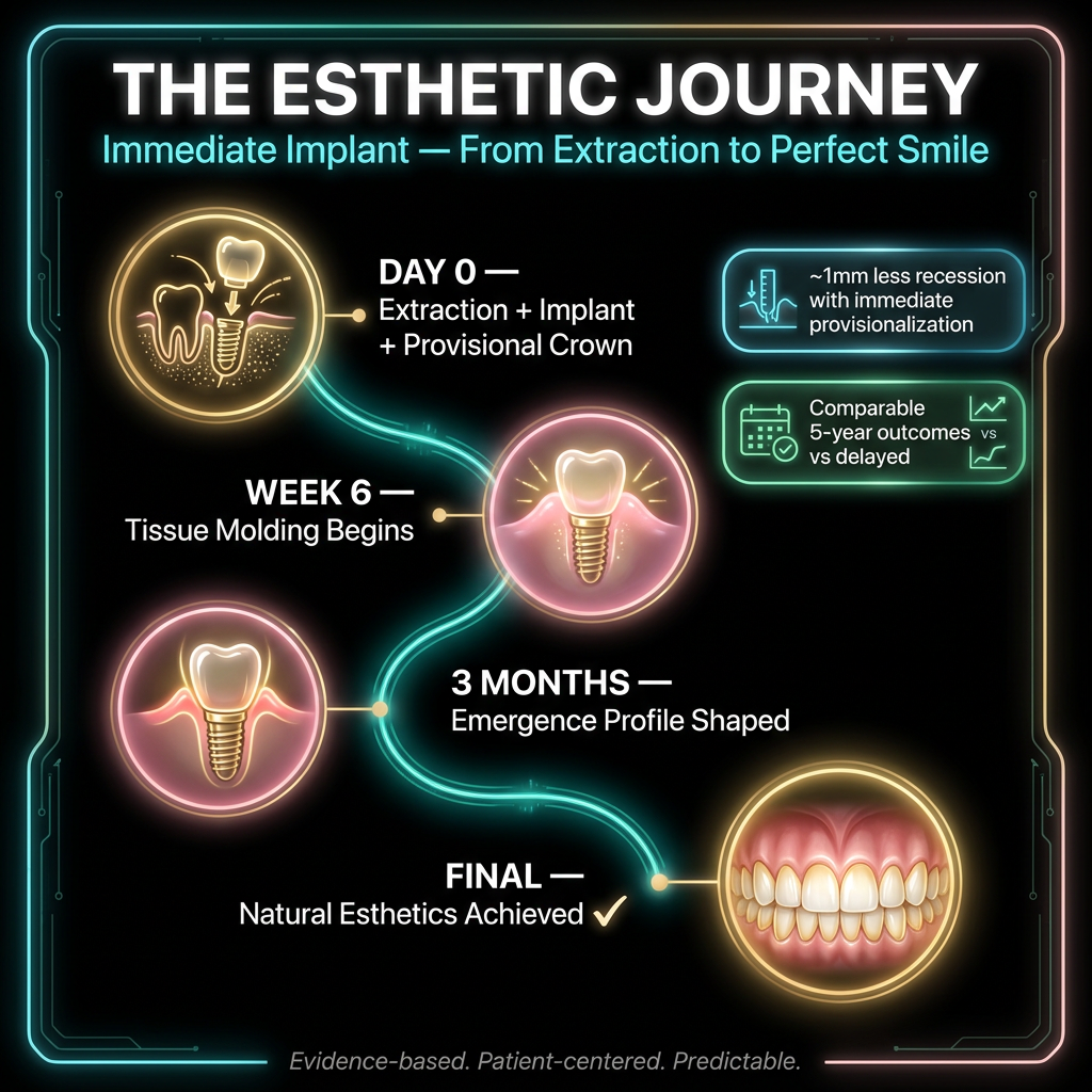 The Esthetic Journey - Immediate Implant Timeline
