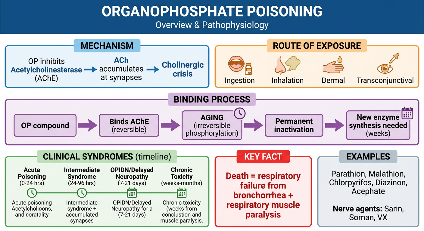 OP Poisoning Overview & Pathophysiology