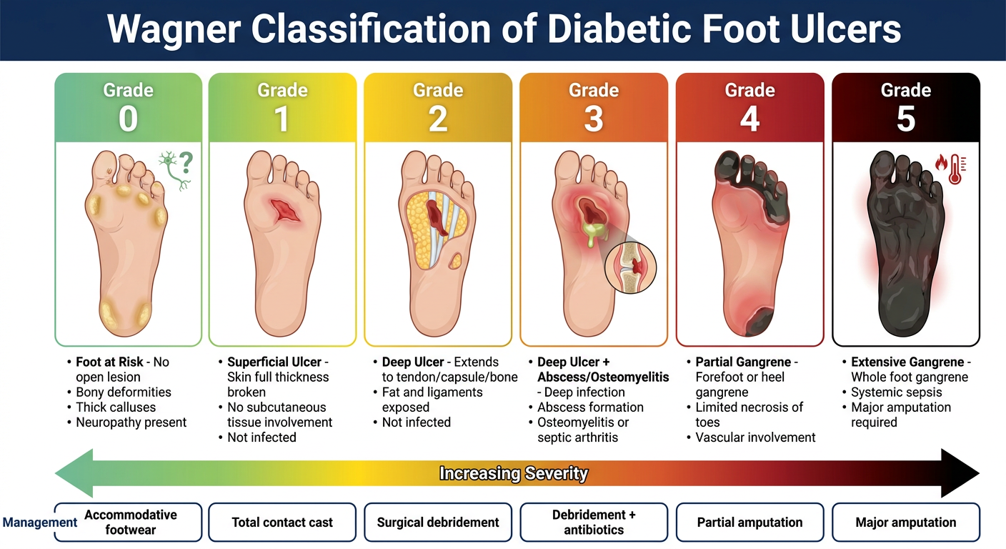 Wagner Classification of Diabetic Foot Ulcers