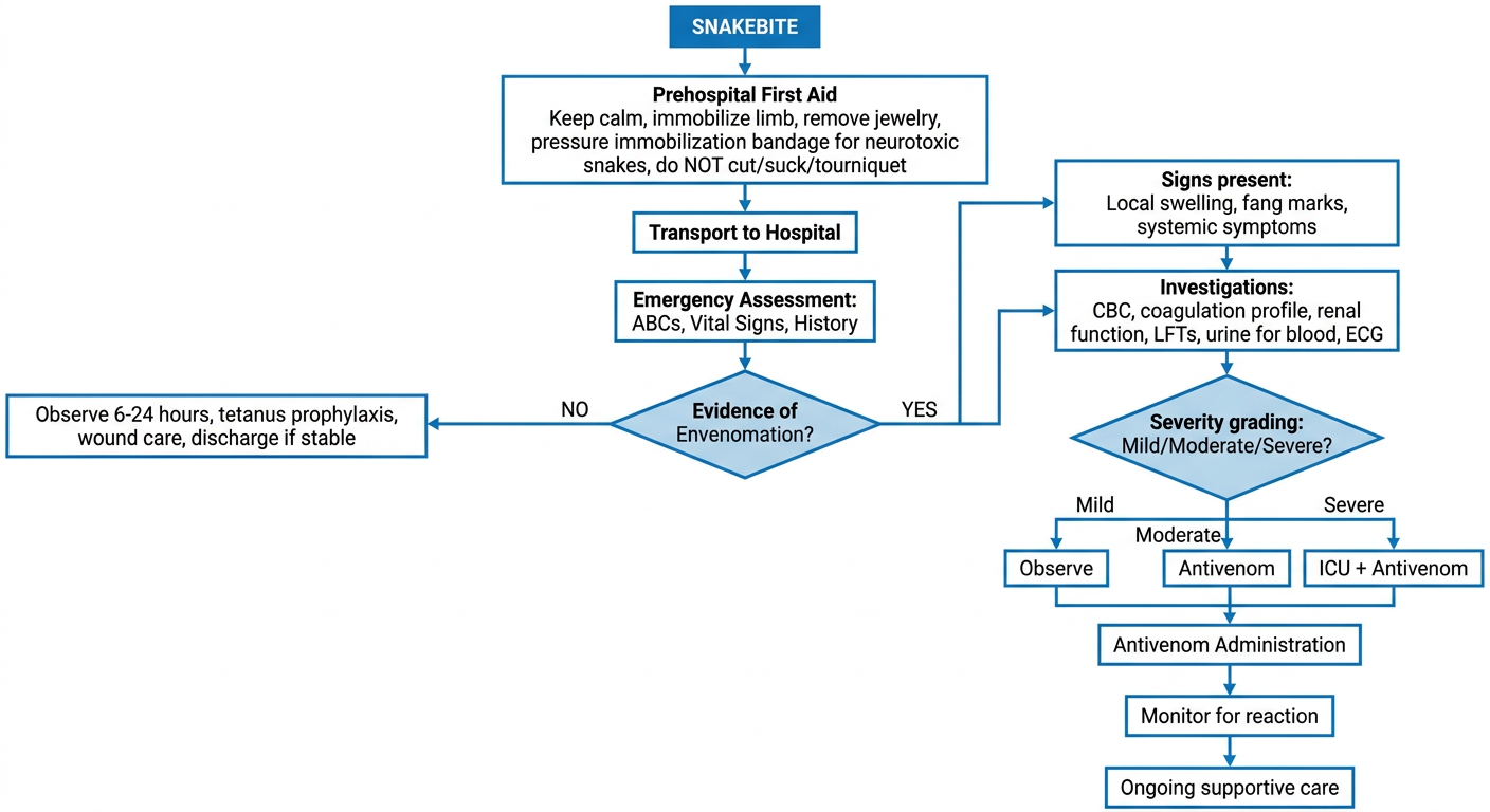 Snakebite Management Flowchart