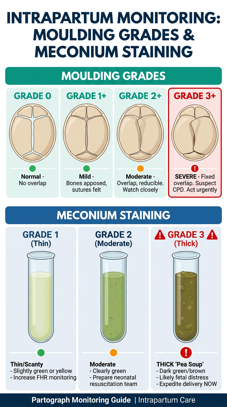 Moulding Grades & Meconium Staining Poster