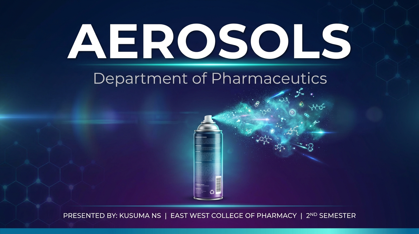 Aerosols PPT Front Slide - Kusuma NS