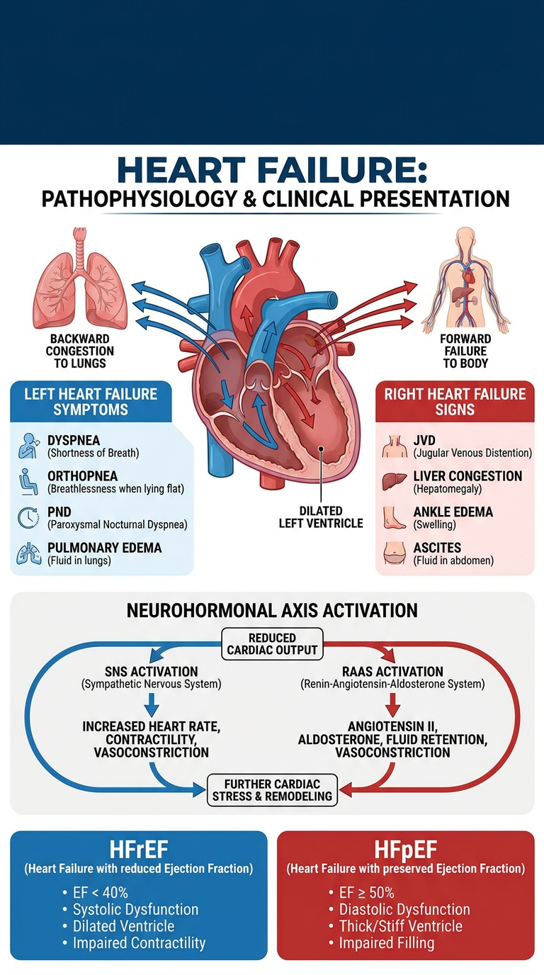 Heart Failure Pathophysiology Diagram