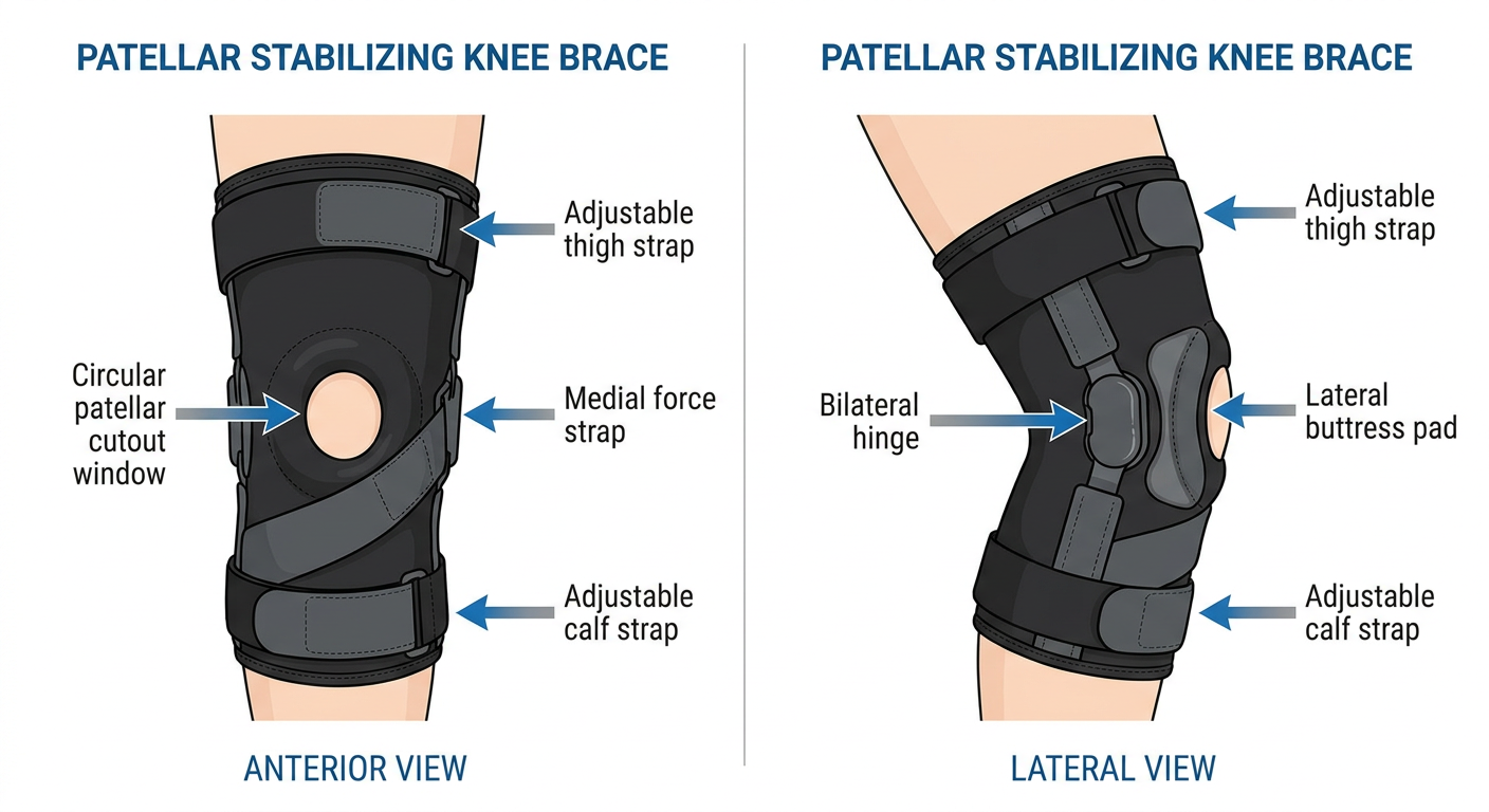Patellar Stabilizing Brace Diagram