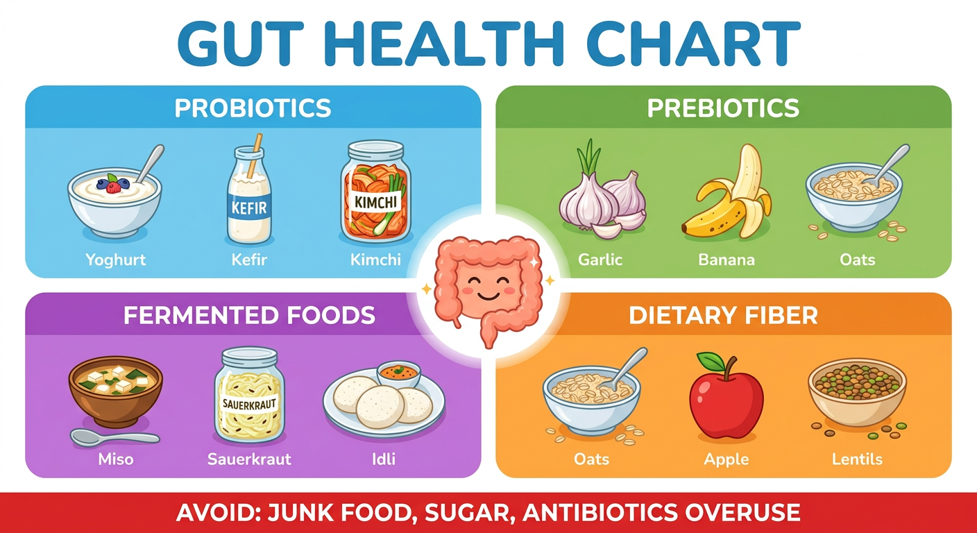 Gut Health Chart Poster
