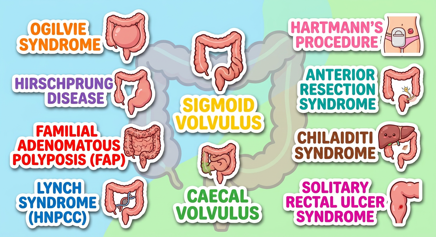 Large Bowel Syndromes - Sticker Sheet