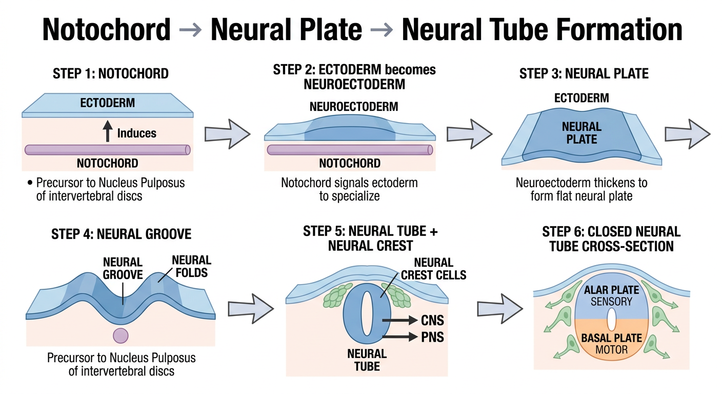 Neural Tube Formation Steps