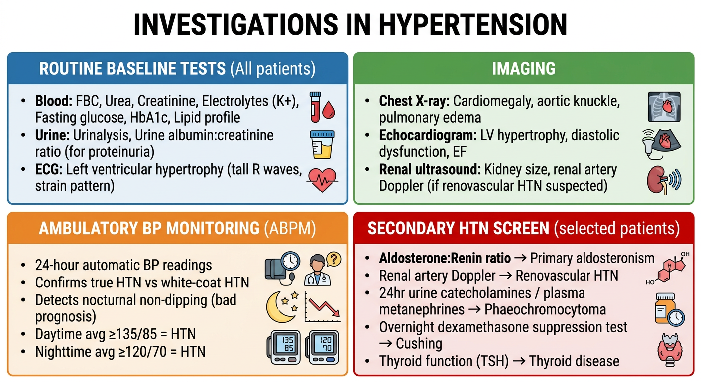 Investigations in Hypertension