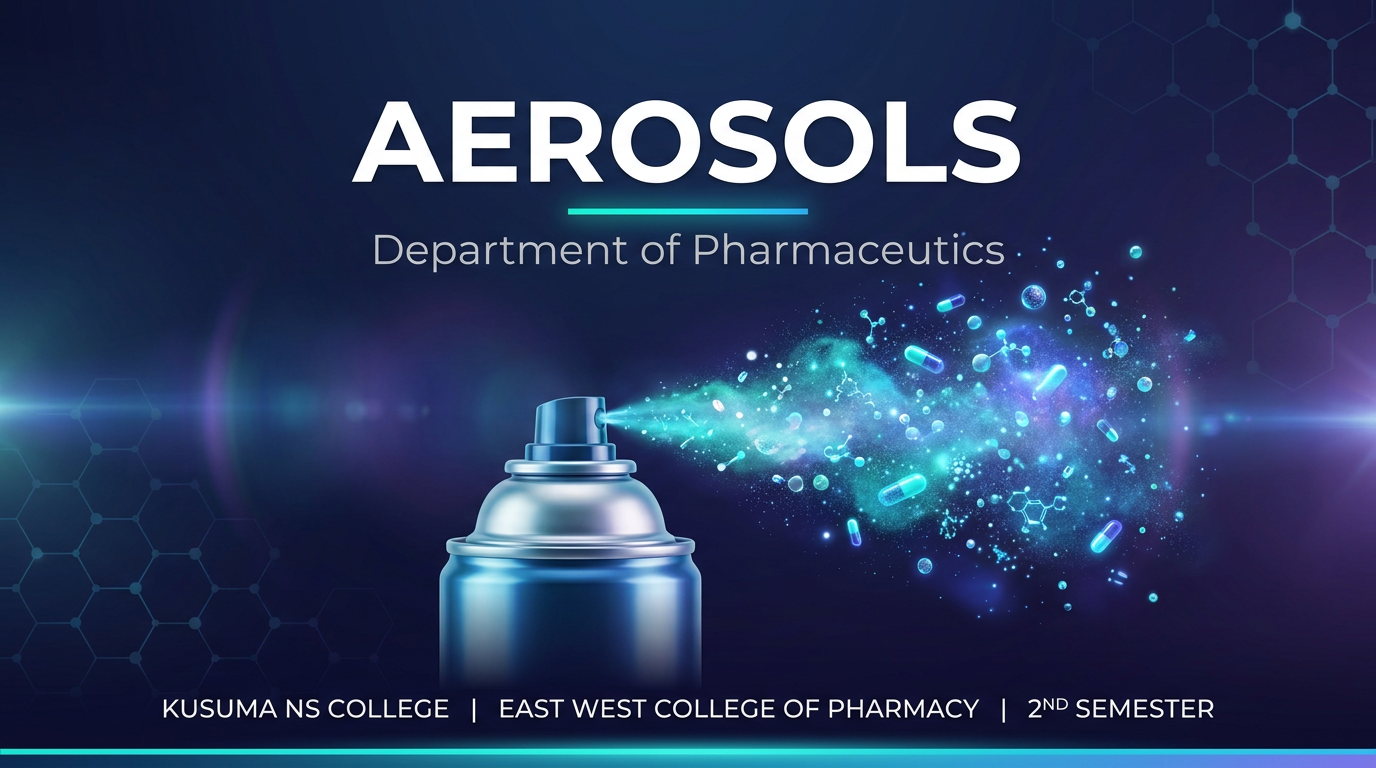 Aerosols PPT Front Slide - Clean Single Row