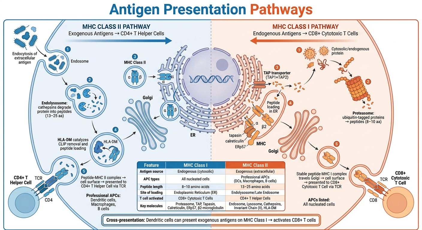 Antigen Presentation Pathways Infographic