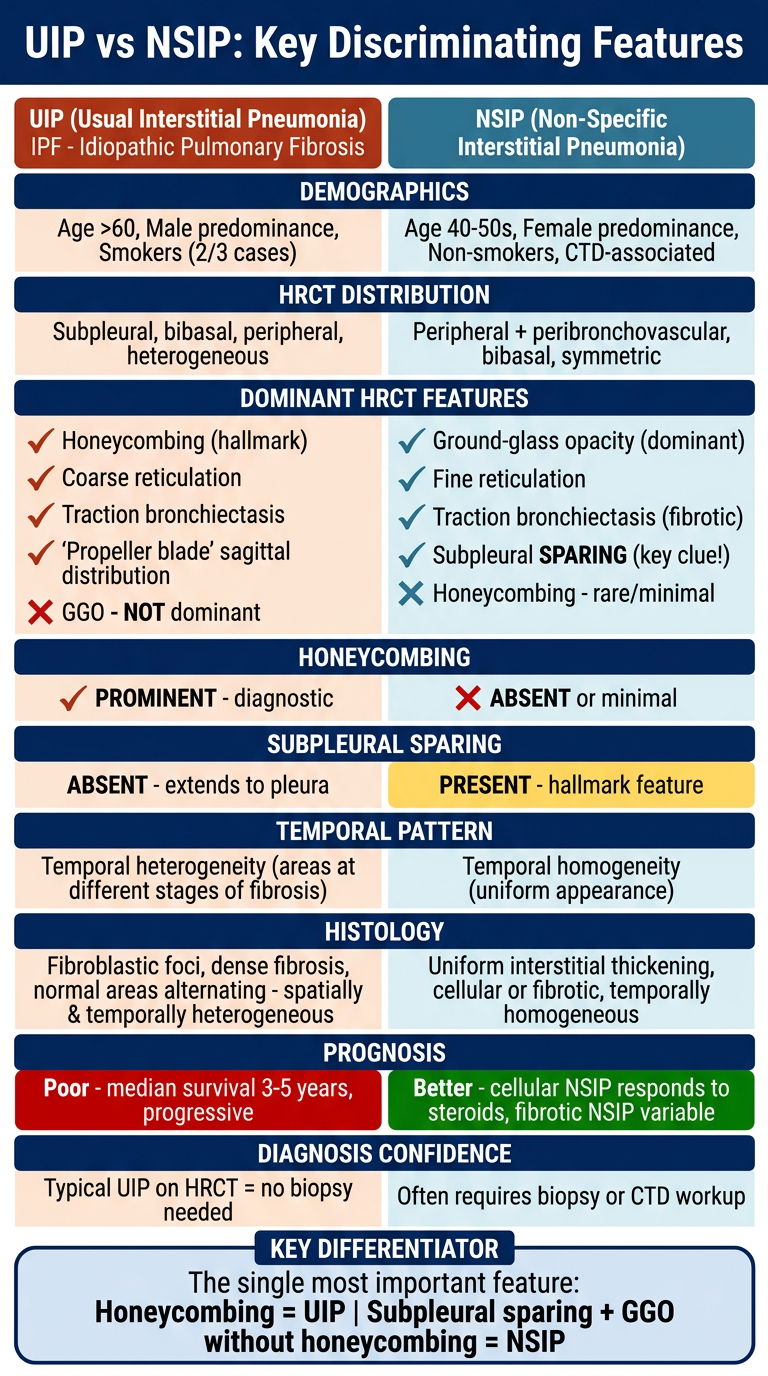UIP vs NSIP Comparison Poster