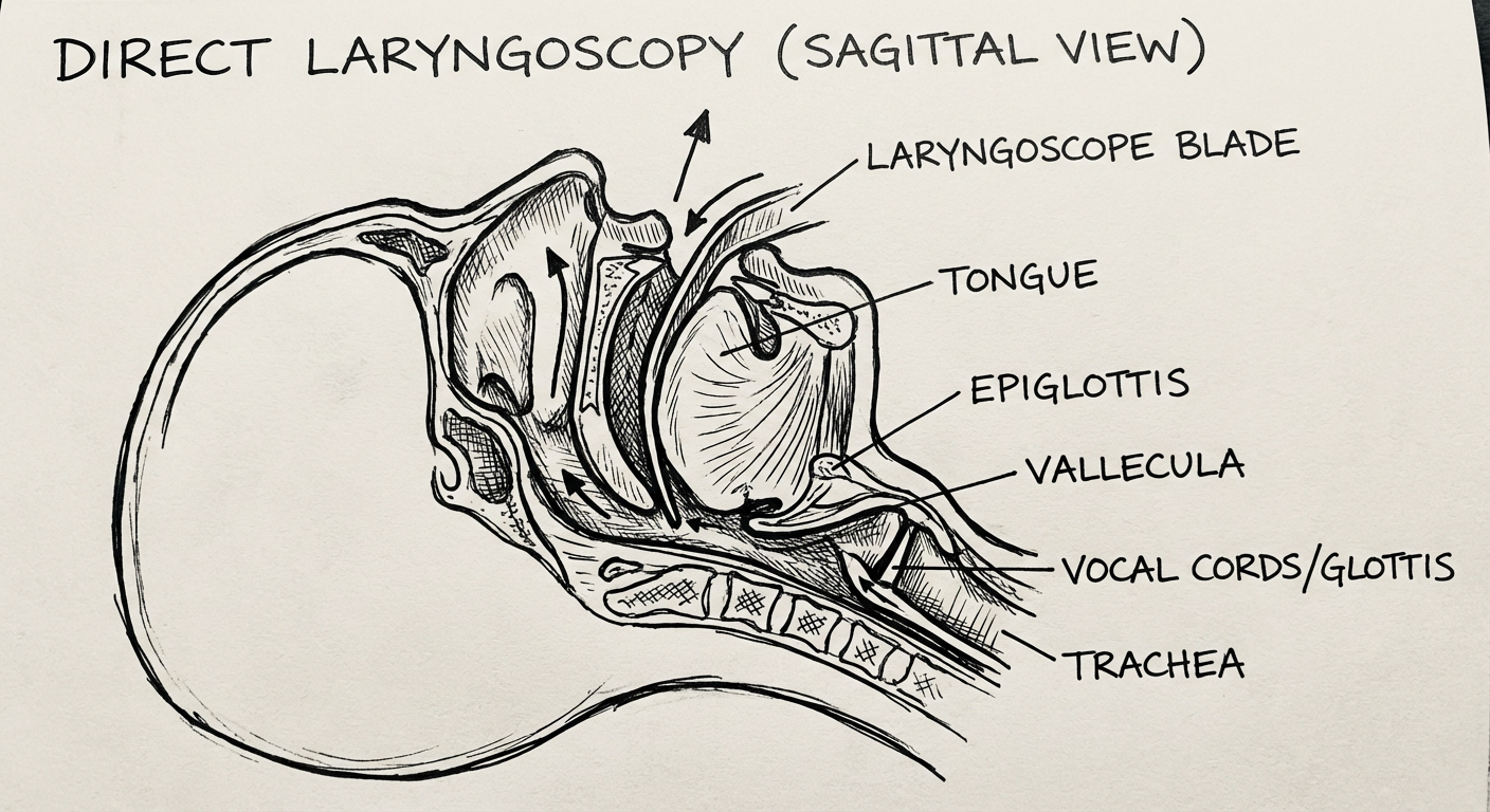 Direct Laryngoscopy Diagram