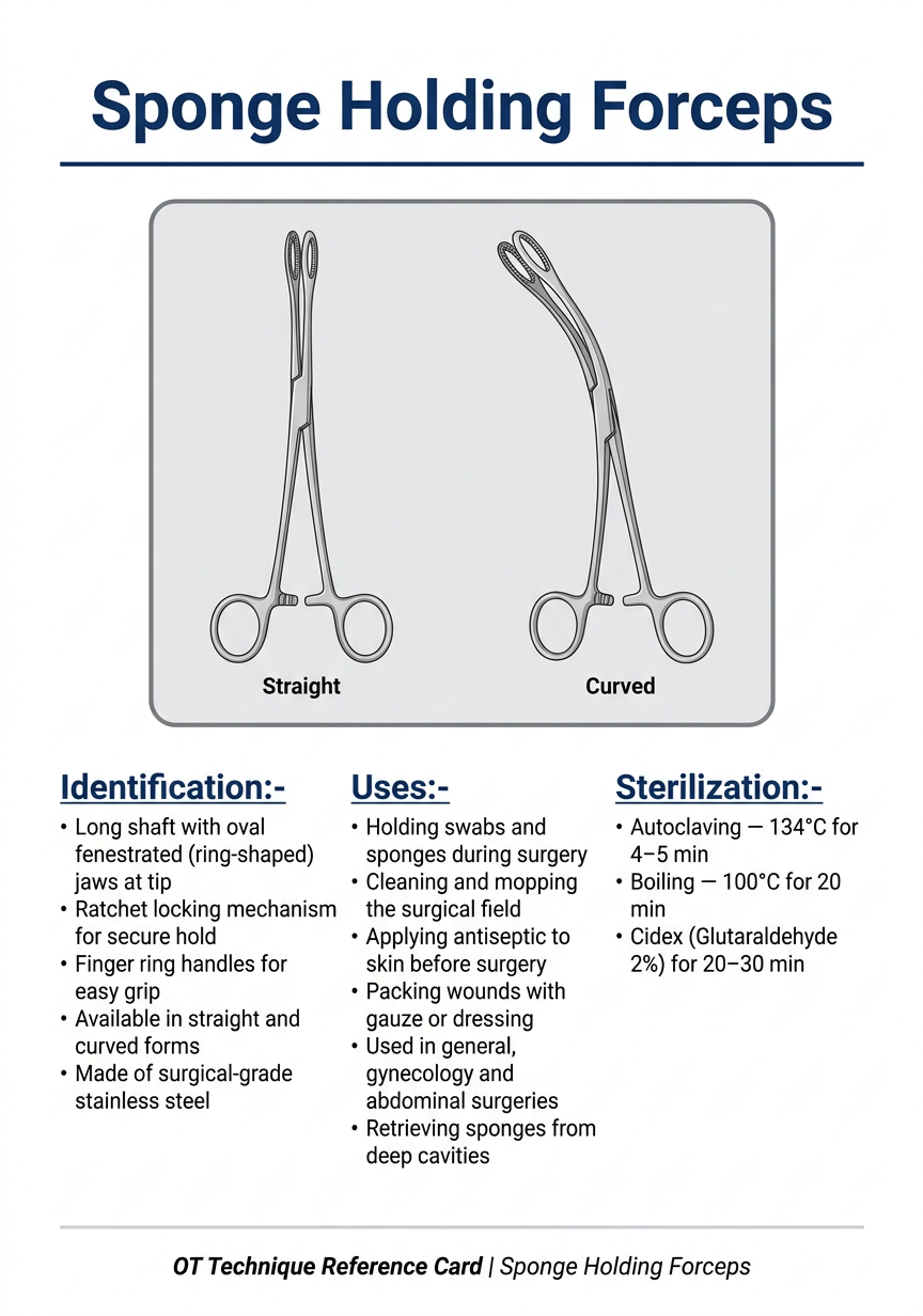 Sponge Holding Forceps