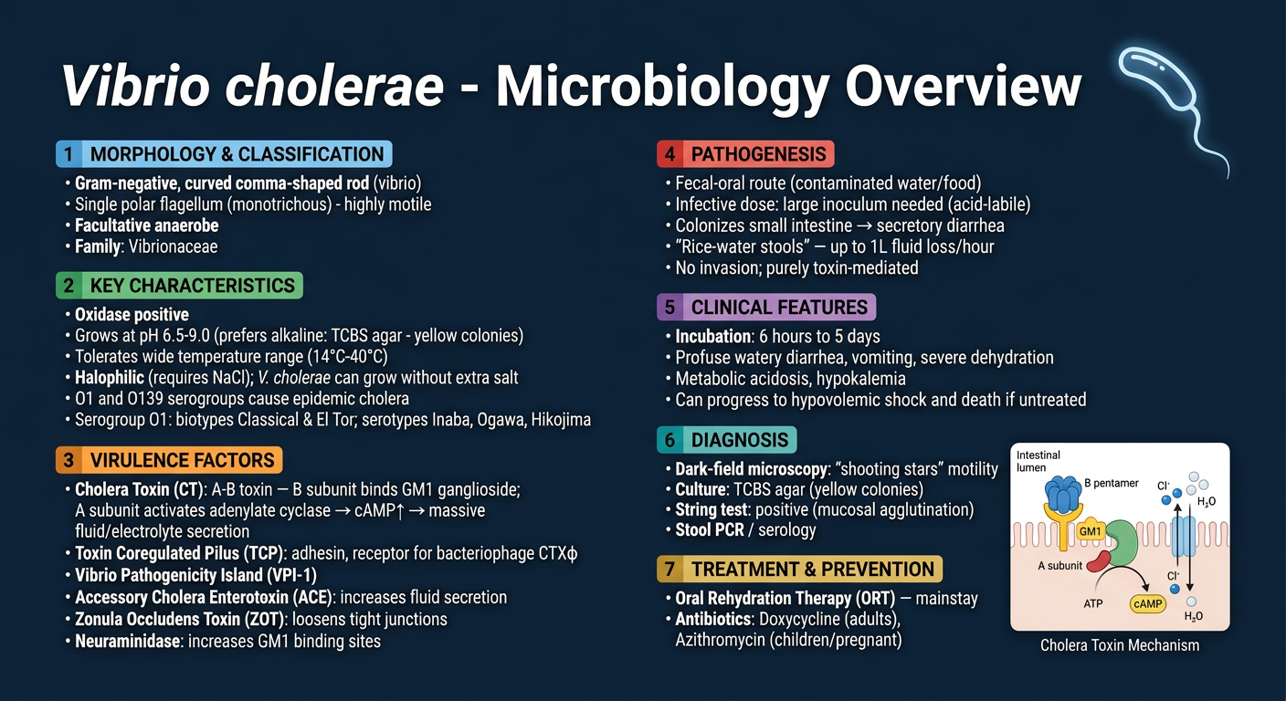 Vibrio cholerae Microbiology Overview